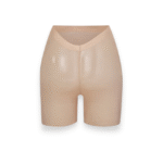 model wearing skims padded butt shorts under dress