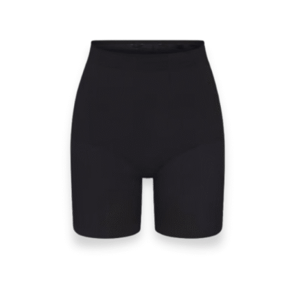 SKIMS sculpting short in onyx designed for mid-thigh coverage with seamless sculpt technology for a smooth silhouette