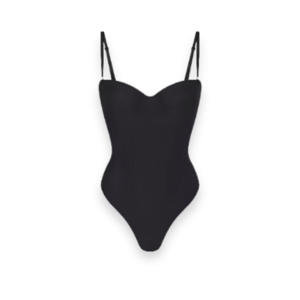 SKIMS underwire bodysuit with thong design, offering sculpting support and lift with a sleek, seamless finish