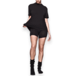 Skims Boyfriend Tee in Onyx, front view
