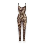 dolce and gabbana x skims body catsuit leopard