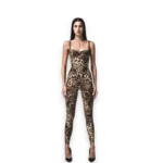 dolce and gabbana x skims body catsuit leopard
