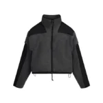 skims teddy boxy zip up jacket ash