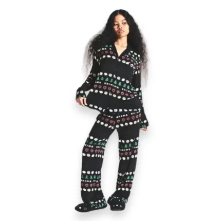 Cactus Plant Flea Market X Skims Sleep Long Sleeve Button Up Set